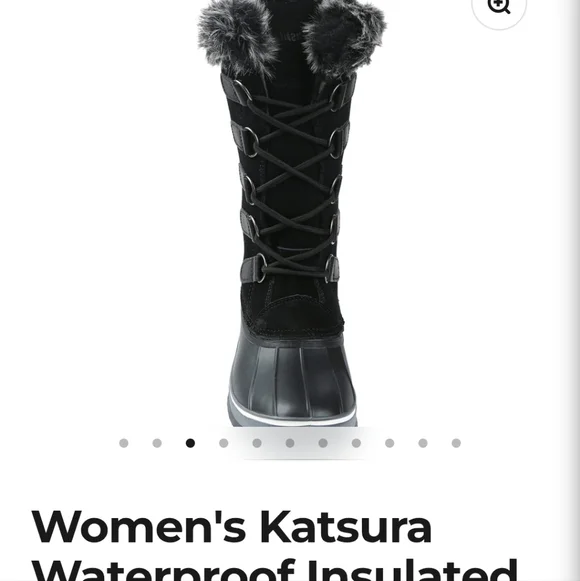 Northside Katsura Waterproof Fur-Lined Winter Boots Black Size 7 - Picture 4 of 11